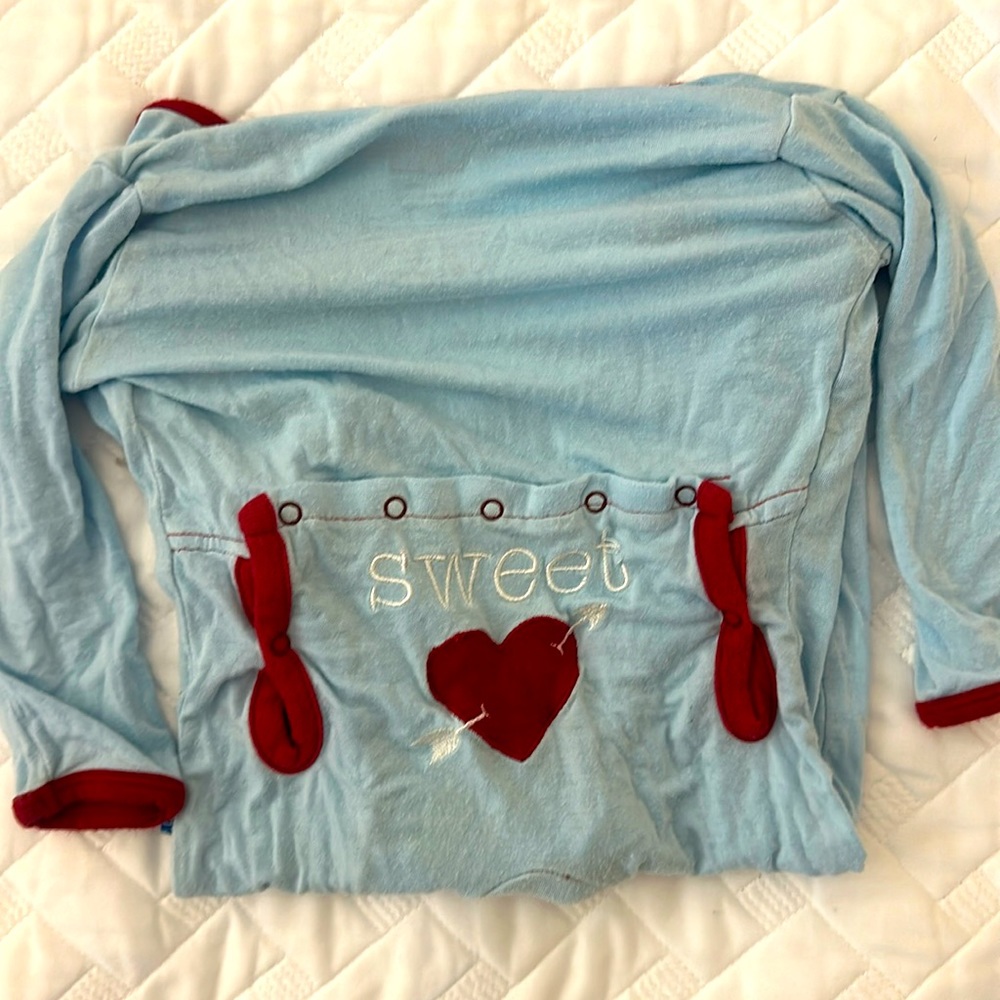 Kickee Valentines coverall